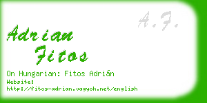 adrian fitos business card