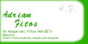 adrian fitos business card